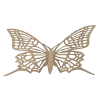 Set of 12 pieces butterflies with adhesive, house or event decorations, gold 2 color, A43